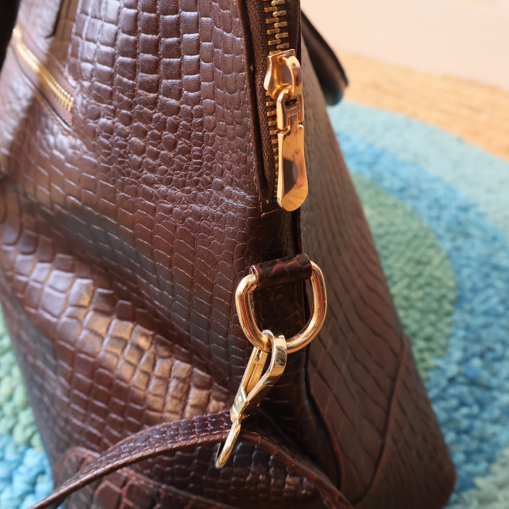 Handbags: Pure Buffalo Leather Travel and  Office Bag.