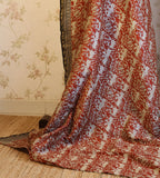 Pure Chanderi Silk Saree with Elegant blue  Prints and Zari Border – 100% Handloom