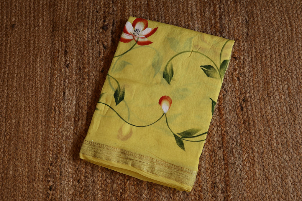 100% Pure Maheshwari Handloom Silk