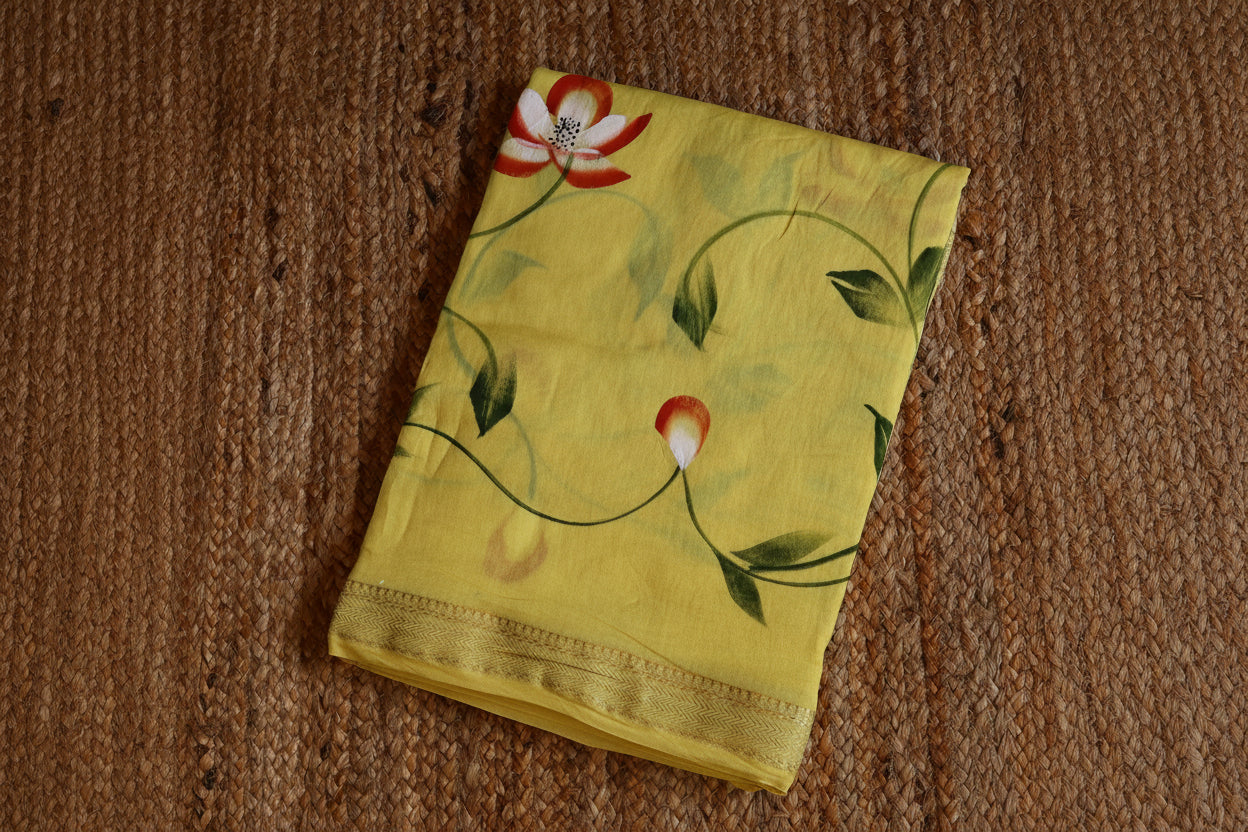 100% Pure Maheshwari Handloom Silk