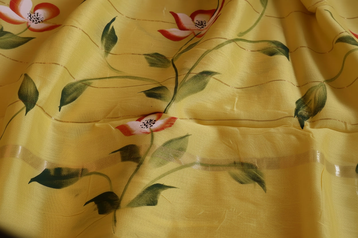 100% Pure Maheshwari Handloom Silk