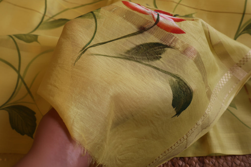 100% Pure Maheshwari Handloom Silk
