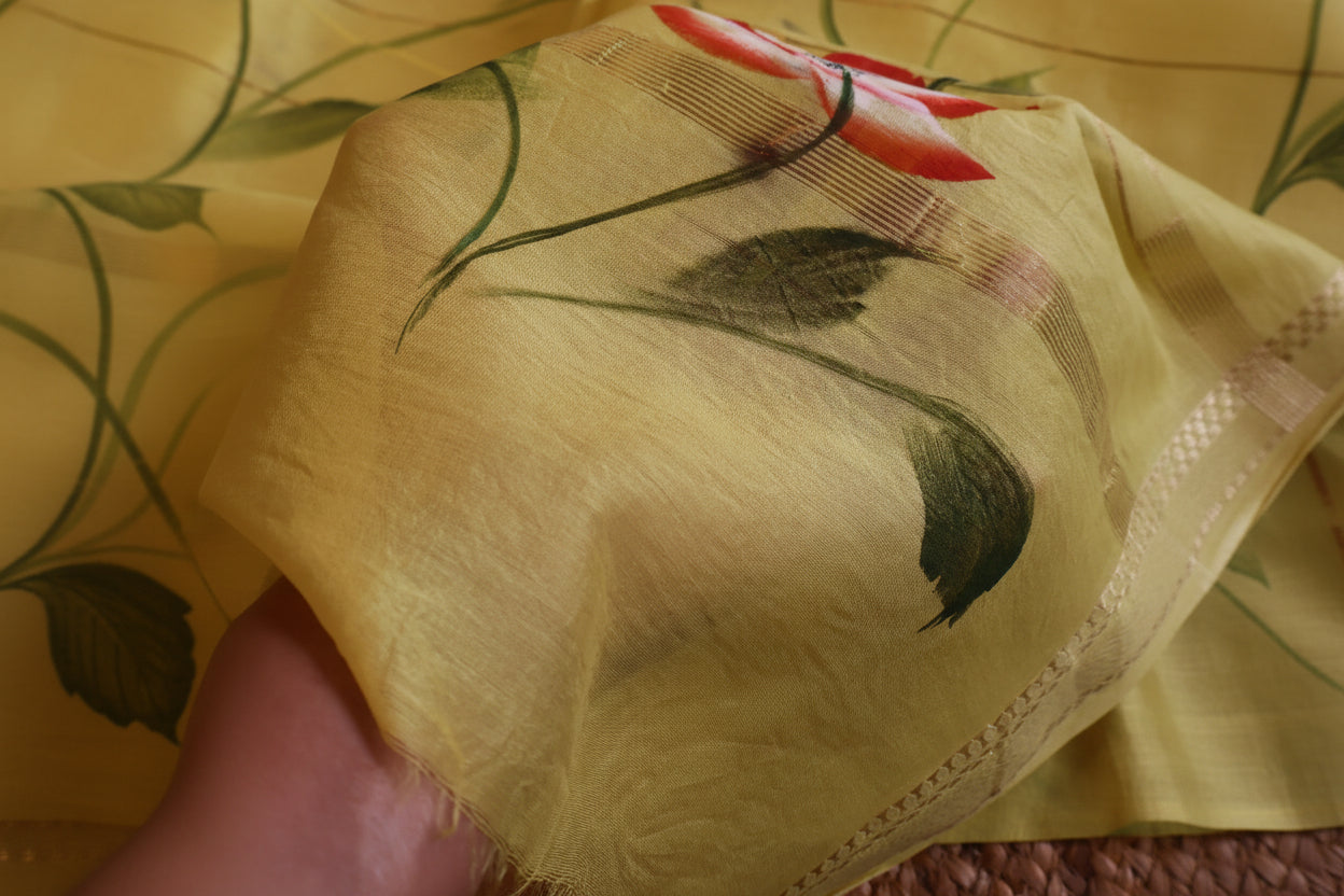 100% Pure Maheshwari Handloom Silk