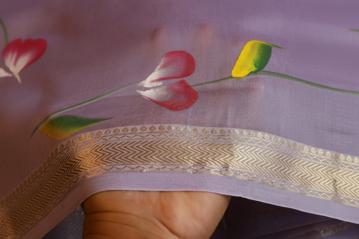 100% Pure Maheshwari Handloom Silk
