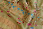 Silk Linen Jamdani Saree – West Bengal Handloom