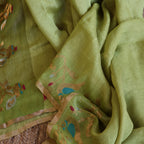 Silk Linen Jamdani Saree – West Bengal Handloom