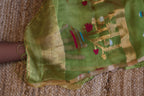 Silk Linen Jamdani Saree – West Bengal Handloom