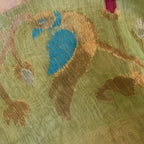 Silk Linen Jamdani Saree – West Bengal Handloom