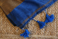 Cotton Handwoven Saree with with Zari Pallu and Tassels . Light weight easy to drape. Comfortable all day.