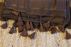 Cotton Handwoven Saree with with Zari Pallu and Tassels . Light weight easy to drape. Comfortable all day.