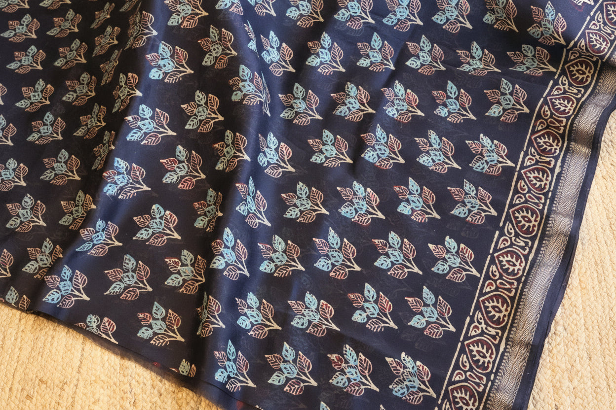 100% Pure Maheshwari Handloom Silk