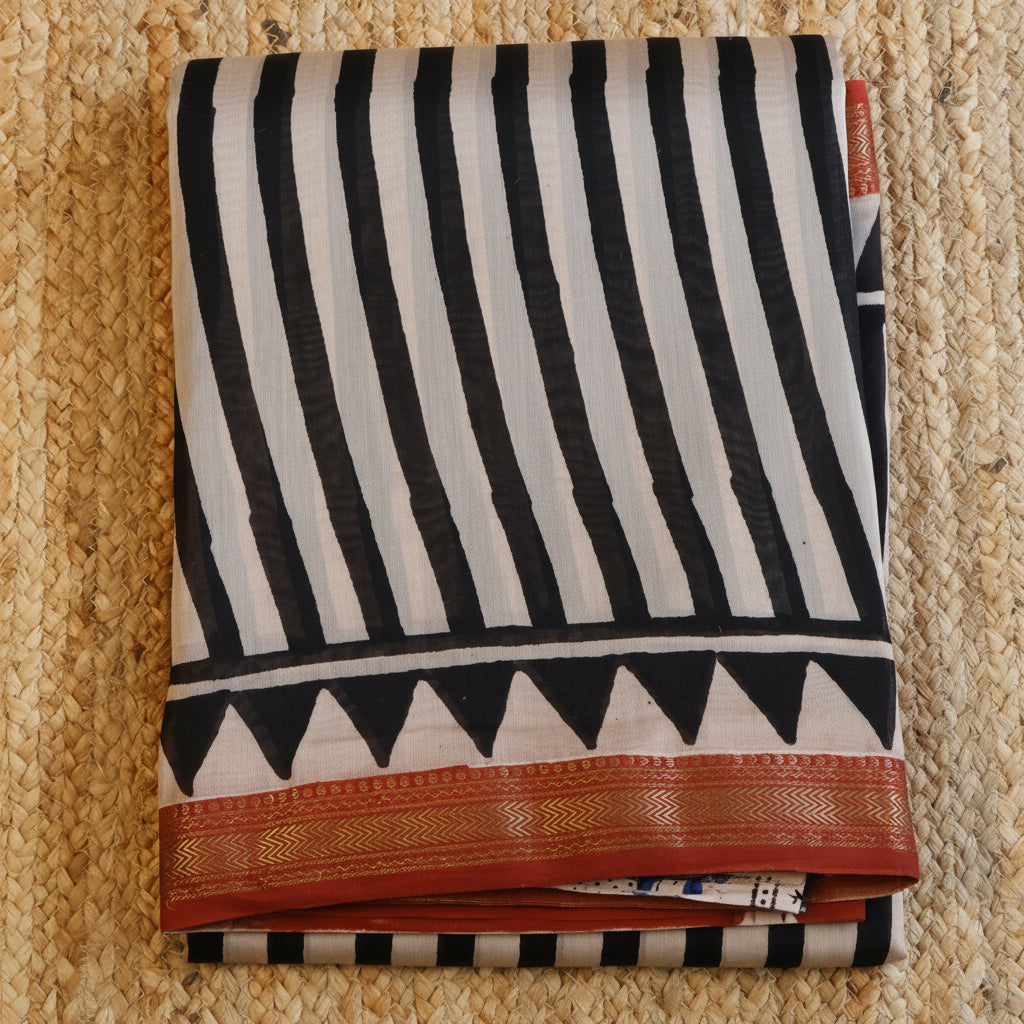 100% Pure Maheshwari Handloom Silk