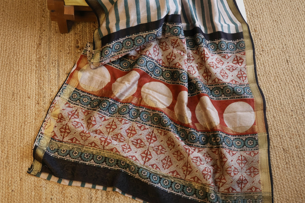 100% Pure Maheshwari Handloom Silk