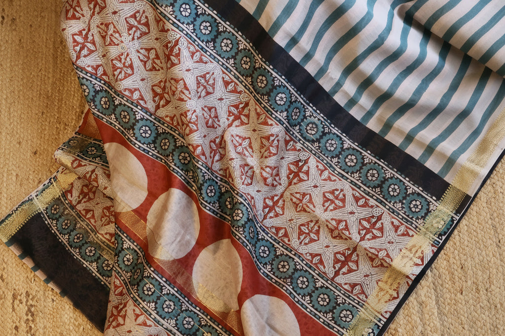 100% Pure Maheshwari Handloom Silk