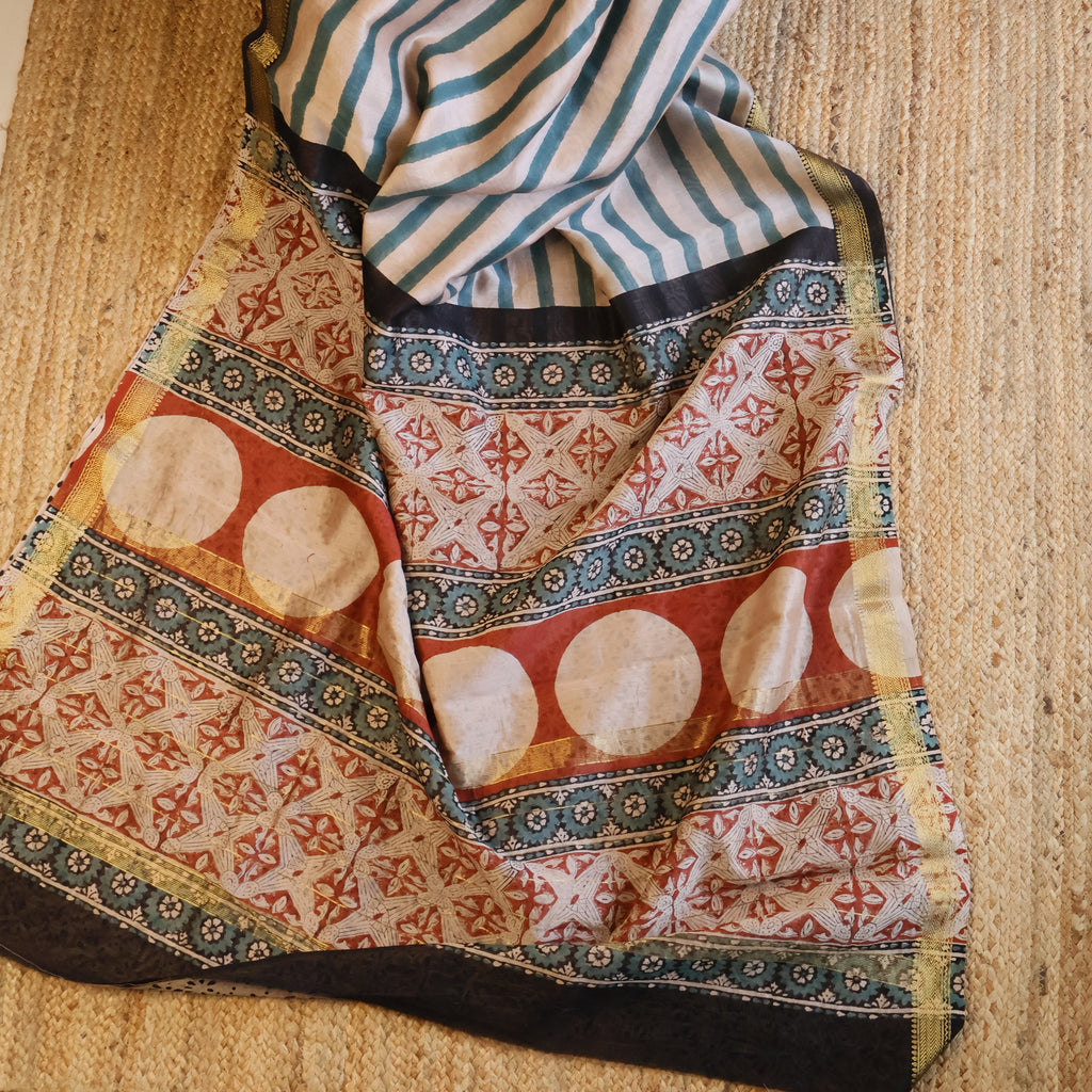 100% Pure Maheshwari Handloom Silk