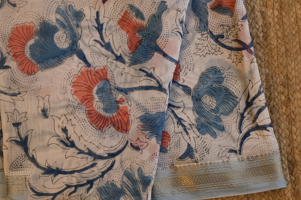 100% Pure Maheshwari Handloom Silk