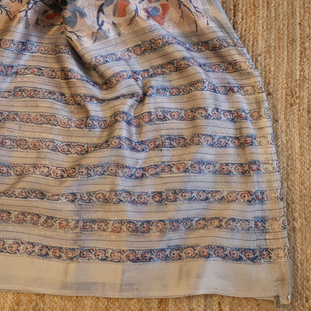 100% Pure Maheshwari Handloom Silk