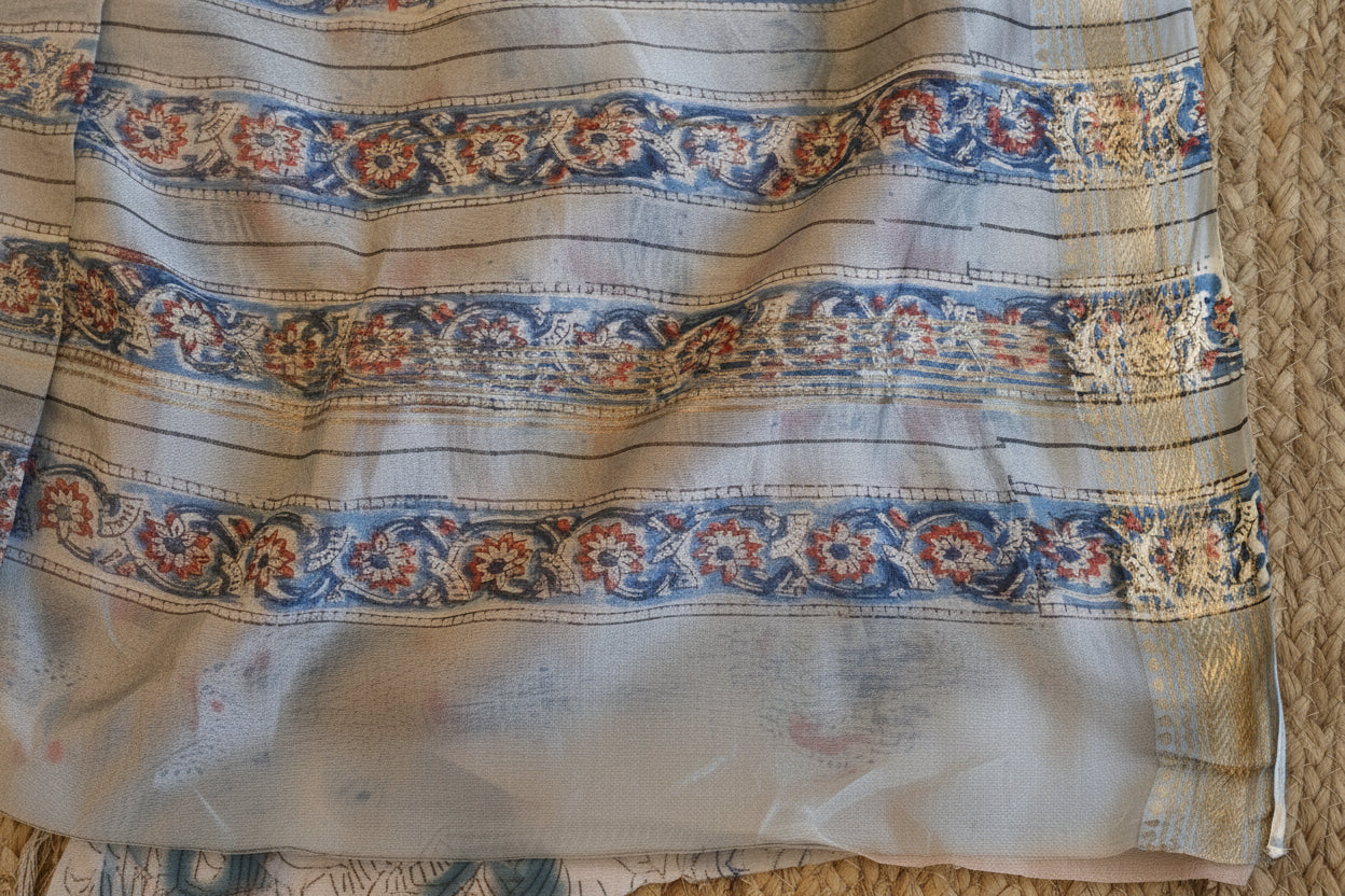 100% Pure Maheshwari Handloom Silk