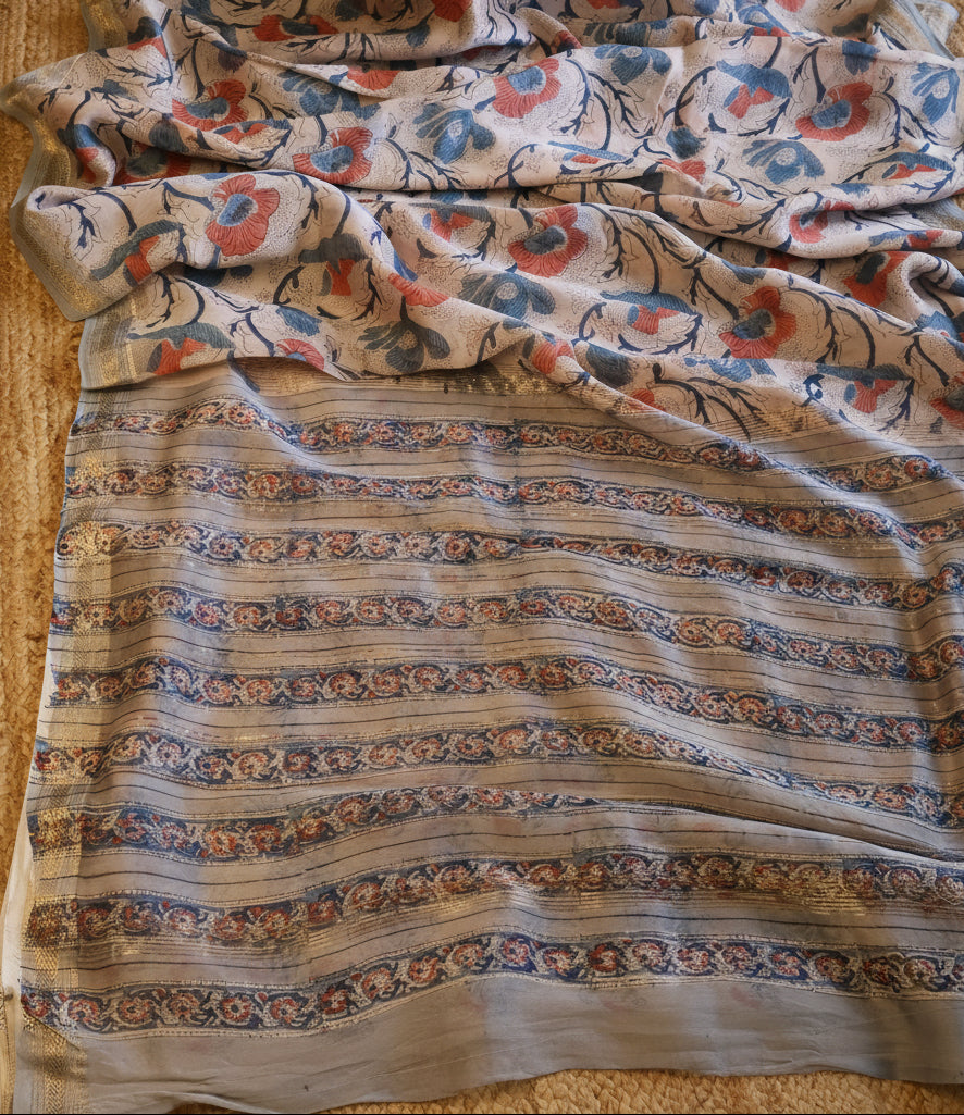100% Pure Maheshwari Handloom Silk