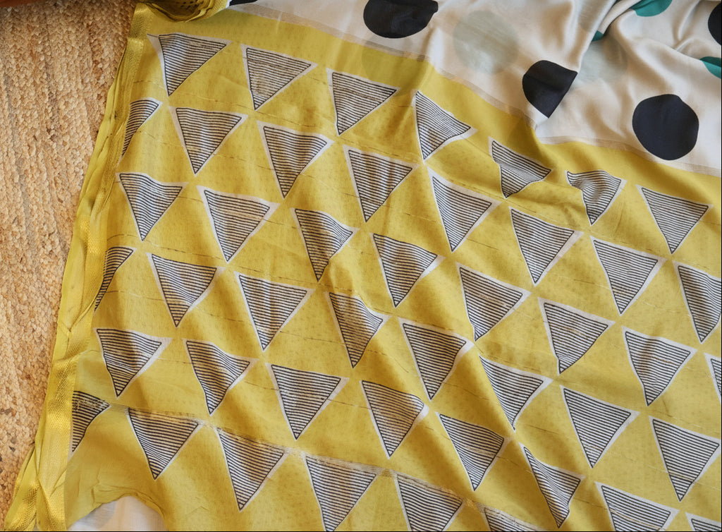 100% Pure Maheshwari Handloom Silk