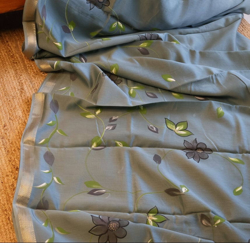 100% Pure Maheshwari Handloom Silk