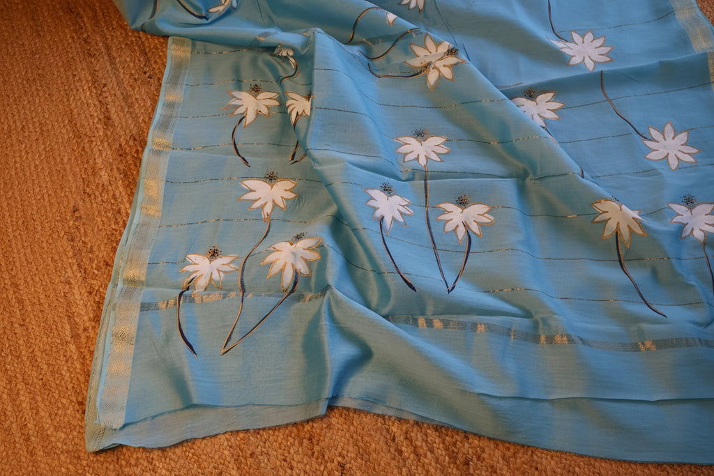 100% Pure Maheshwari Handloom Silk