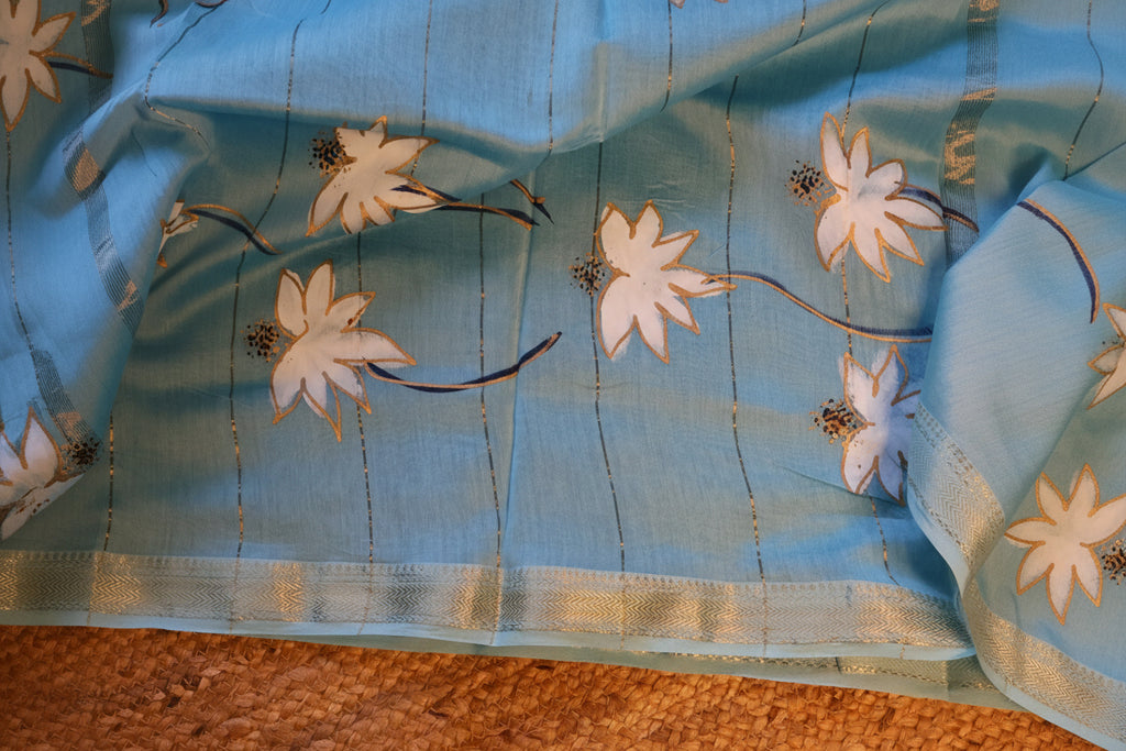 100% Pure Maheshwari Handloom Silk