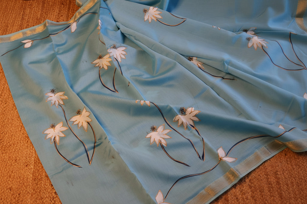 100% Pure Maheshwari Handloom Silk