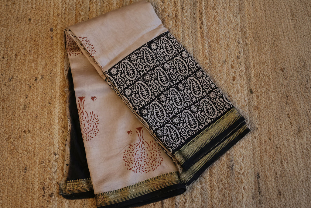 100% Pure Maheshwari Handloom Silk