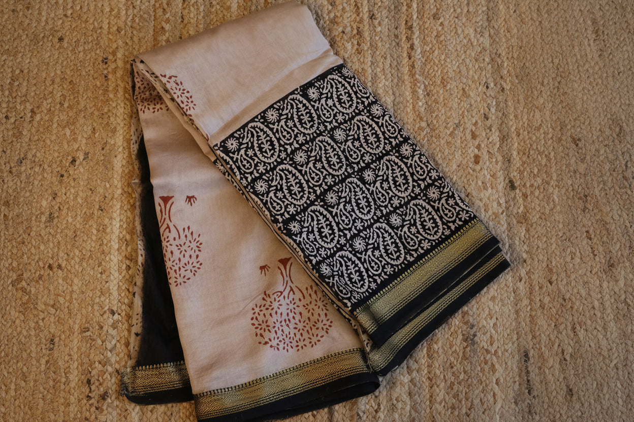 100% Pure Maheshwari Handloom Silk