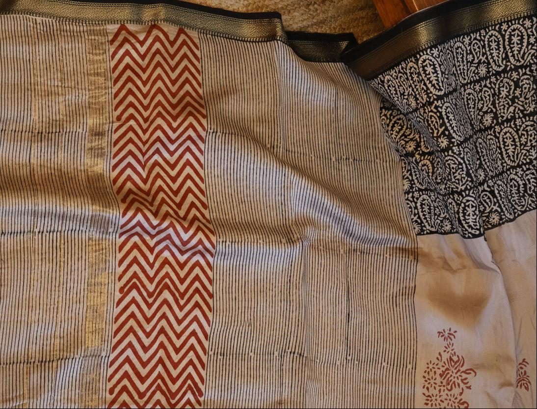 100% Pure Maheshwari Handloom Silk
