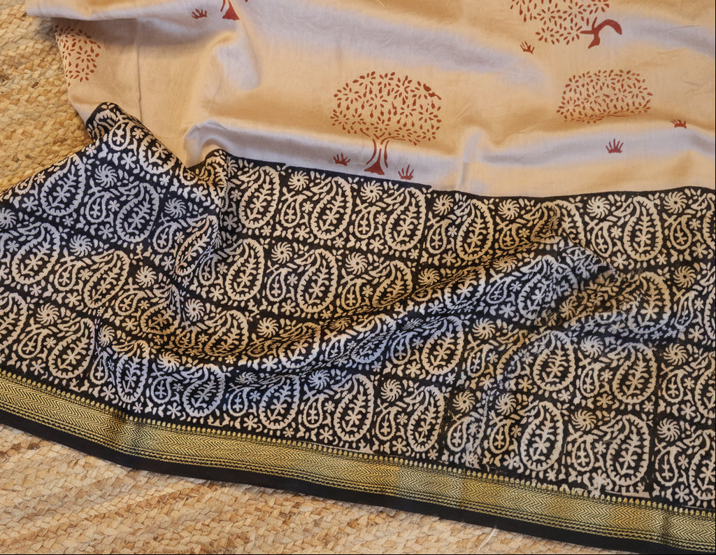 100% Pure Maheshwari Handloom Silk