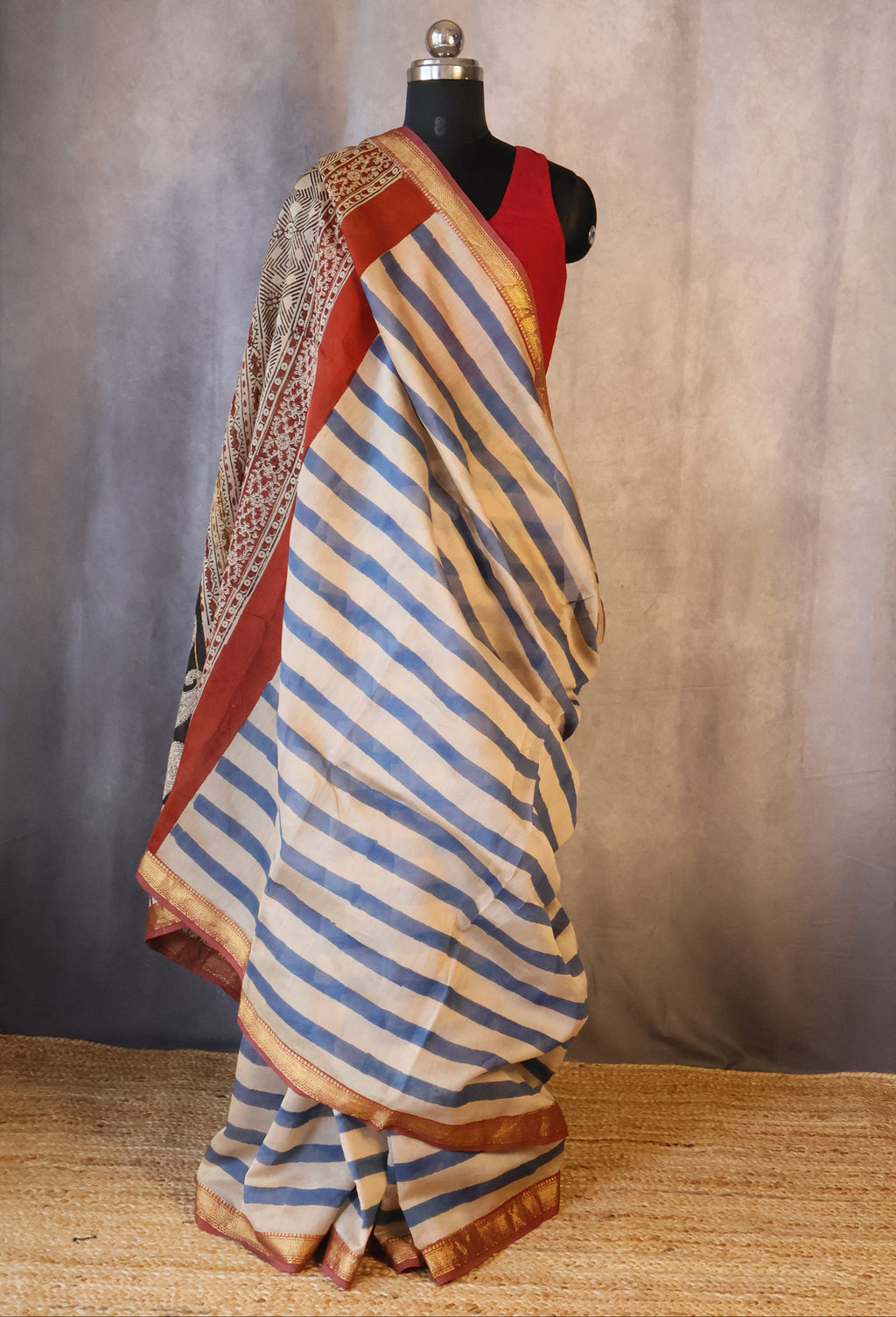 100% Pure Maheshwari Handloom Silk