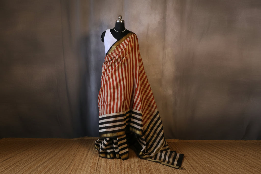 100% Pure Maheshwari Handloom Silk
