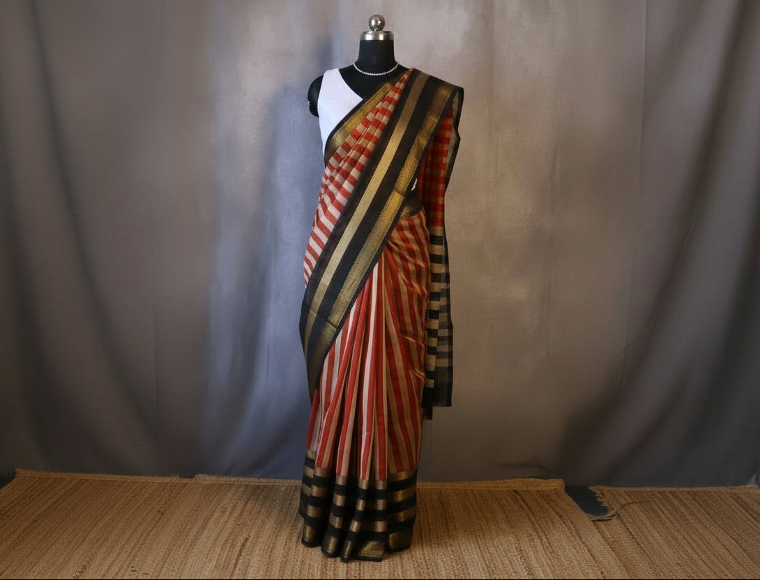 100% Pure Maheshwari Handloom Silk