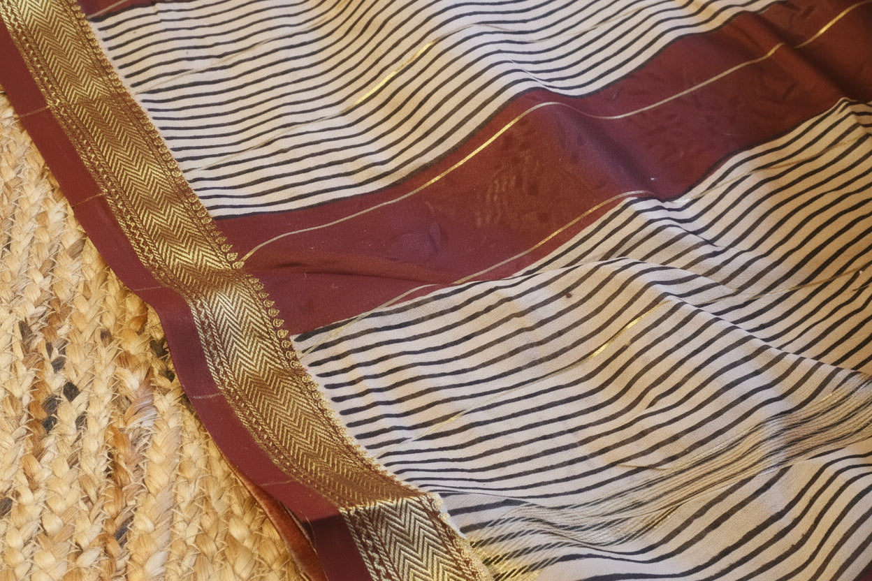 100% Pure Maheshwari Handloom Silk