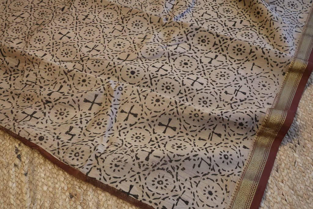 100% Pure Maheshwari Handloom Silk