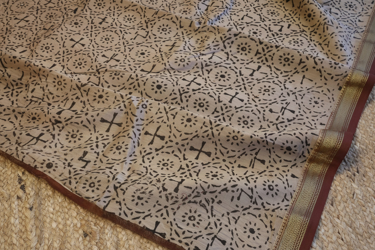 100% Pure Maheshwari Handloom Silk