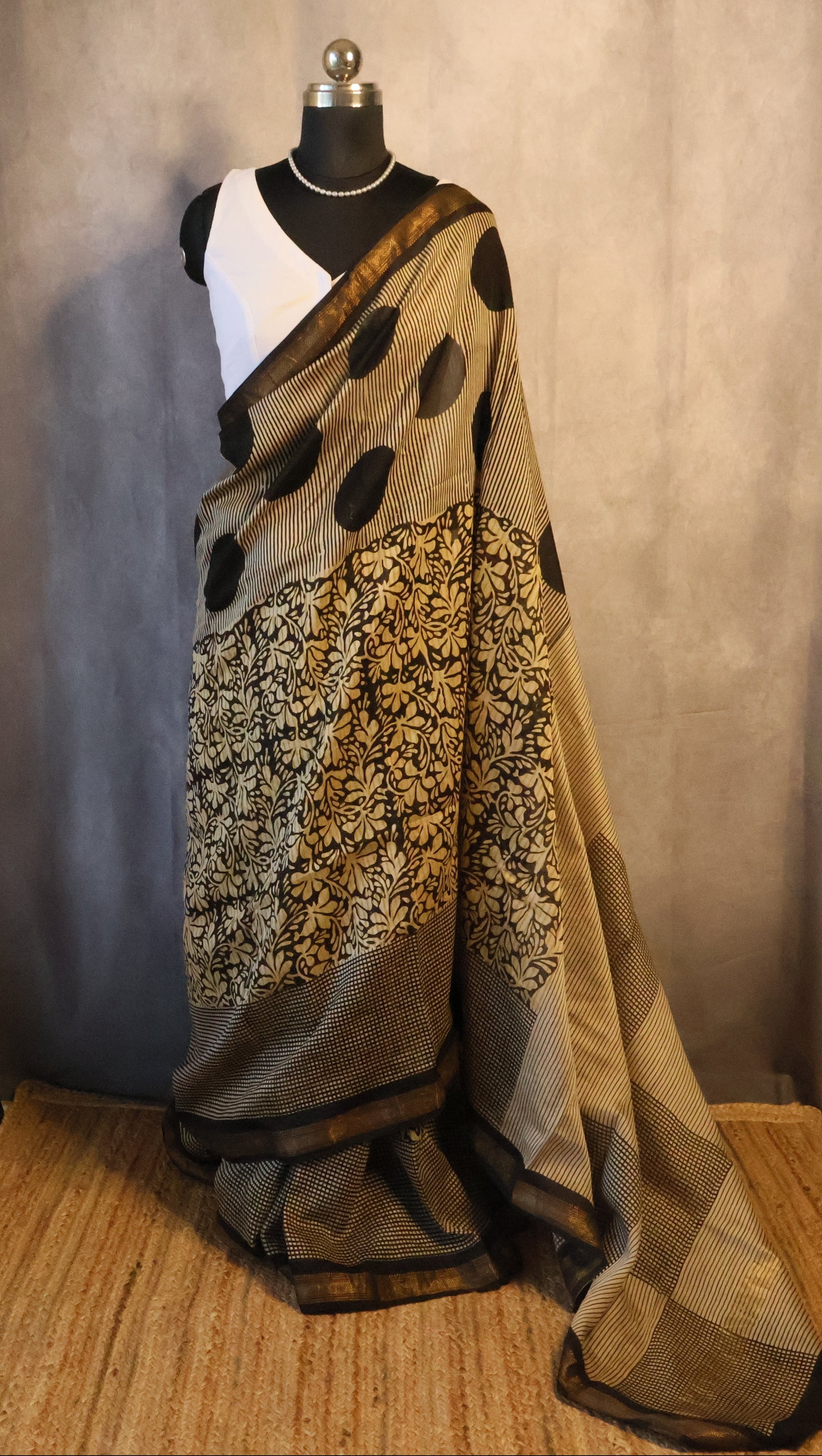 100% Pure Maheshwari Handloom Silk