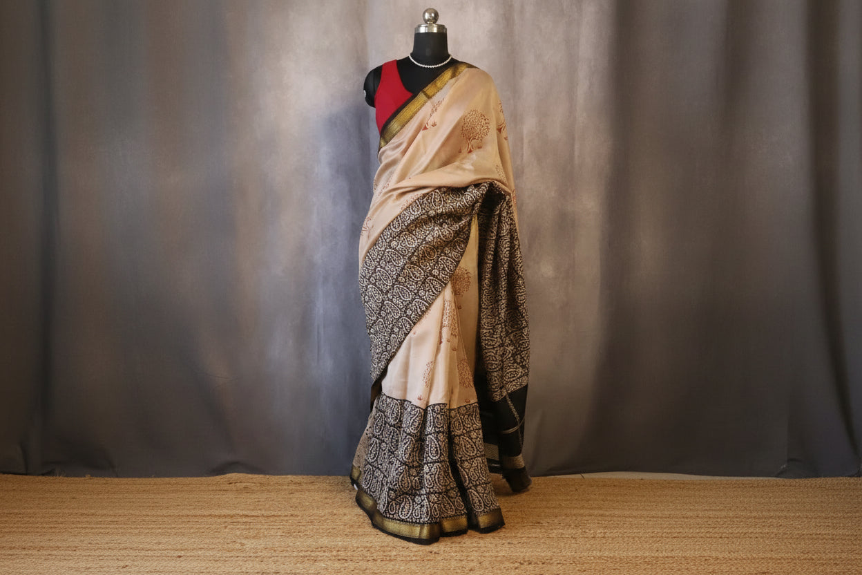 100% Pure Maheshwari Handloom Silk