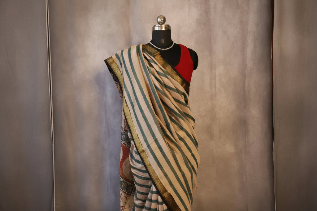 100% Pure Maheshwari Handloom Silk