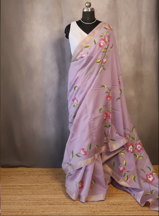 100% Pure Maheshwari Handloom Silk
