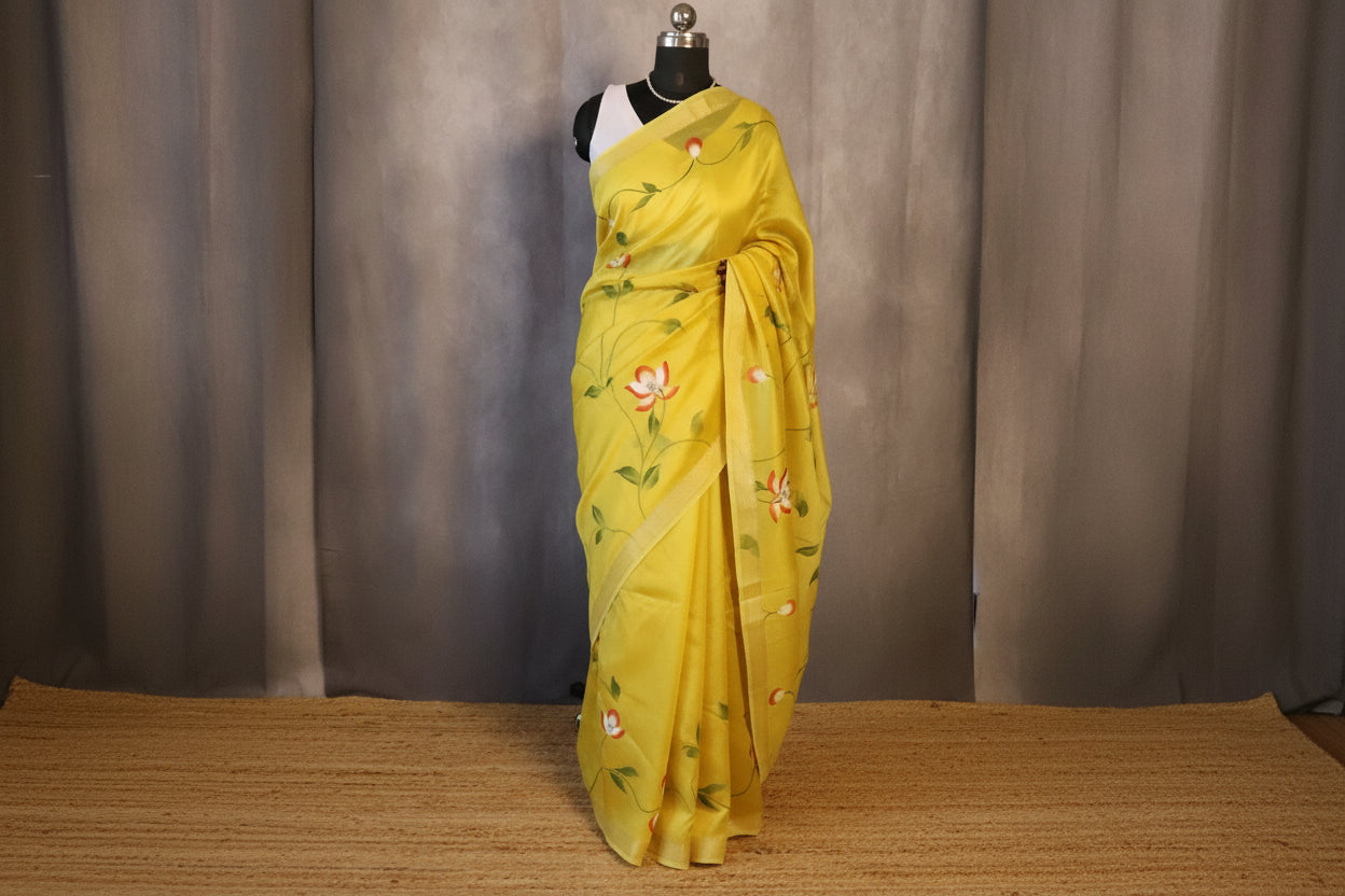100% Pure Maheshwari Handloom Silk