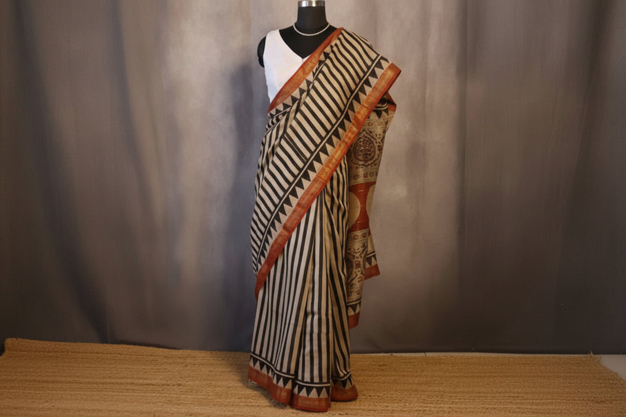 100% Pure Maheshwari Handloom Silk