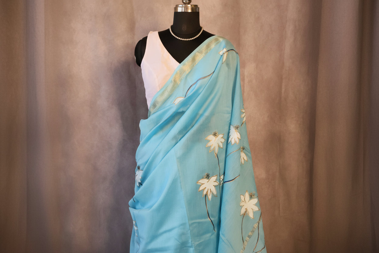 100% Pure Maheshwari Handloom Silk