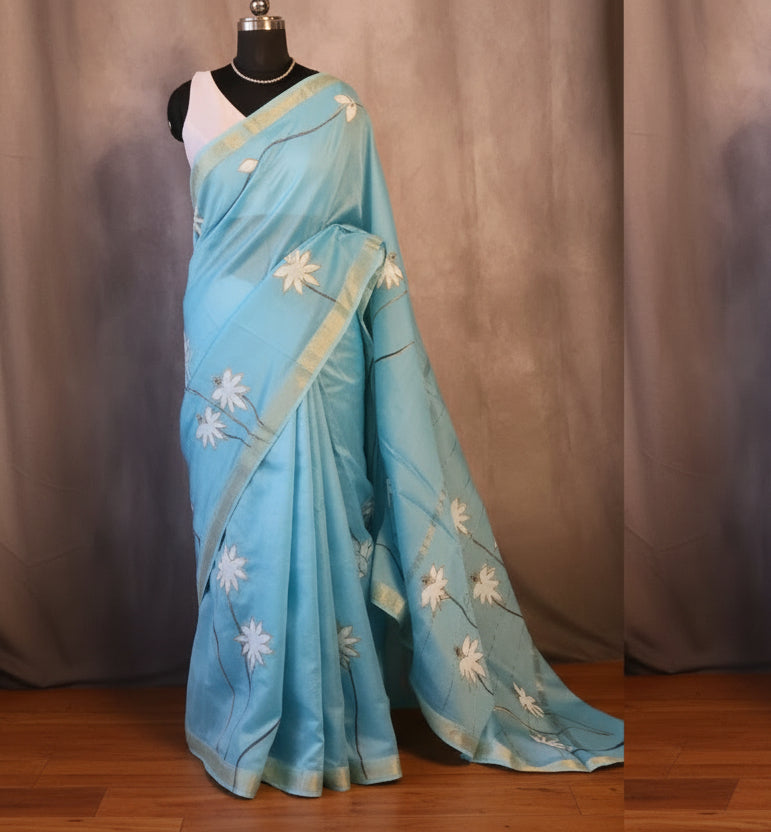 100% Pure Maheshwari Handloom Silk
