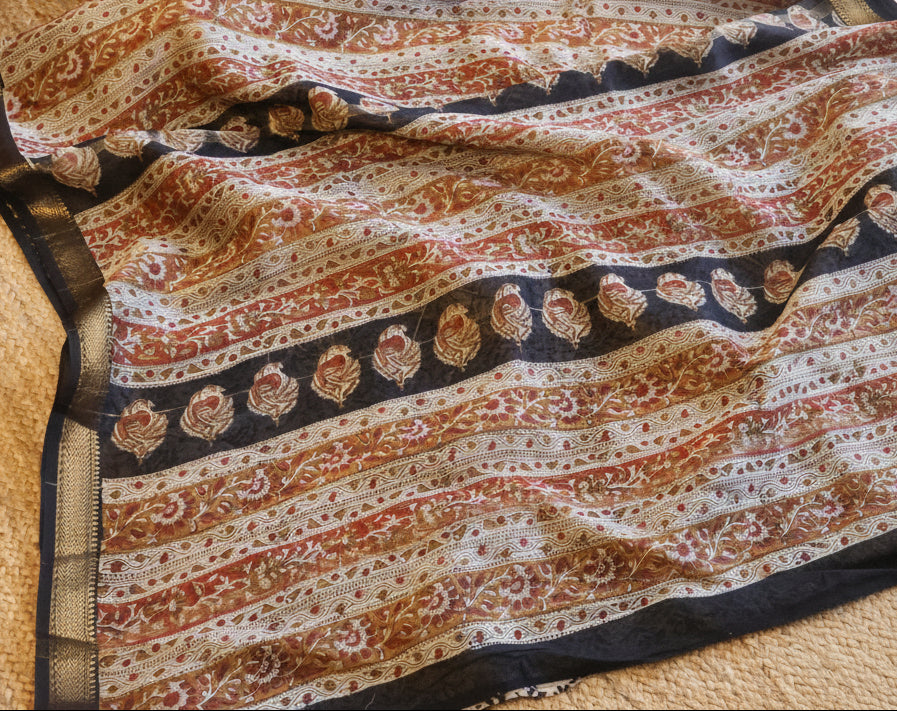 100% Pure Maheshwari Handloom Silk