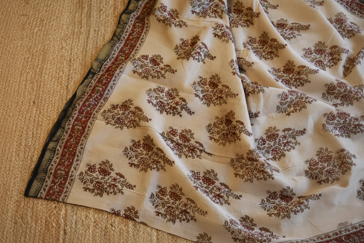 100% Pure Maheshwari Handloom Silk