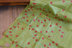 Handloom Saree from Bengal with hand-Embroidered Pure Cotton Saree
