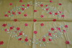 Handloom Saree from Bengal with hand-Embroidered Pure Cotton Saree